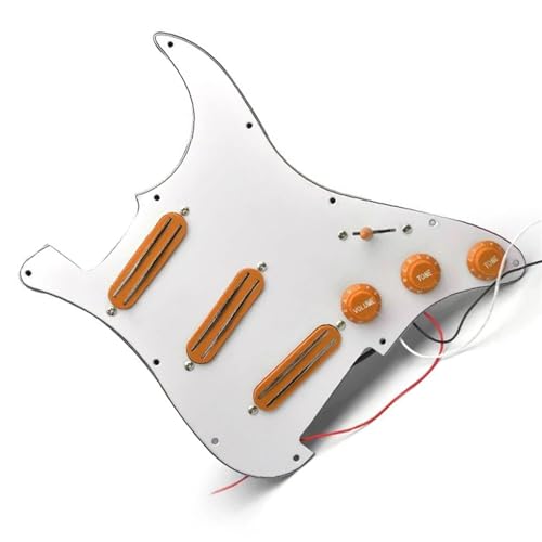 Standard-Pickguard-Tonabnehmer SSS Prewired Guitar Pickguard Mini Humbucker E-Gitarre Ersatzteile (Color : J)