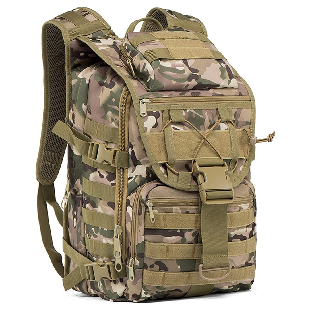 Herren Armee Jagd Militär Taktischer Camo Rucksack 40L Outdoor Unisex Camping Wandern Rucksack