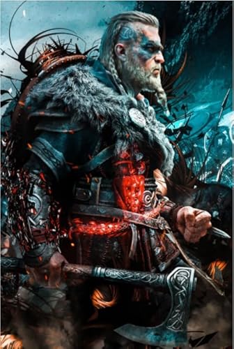 Hfmquisutron Historisches Abenteuer Filmfigur Ragnar.Lothbrok Poster 1000 Teile Holzpuzzle Für Erwachsene Familie Lernspielzeug Rt148Ha