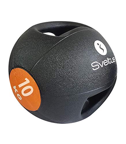 Sveltus Medizinball 10 kg mit Griffen