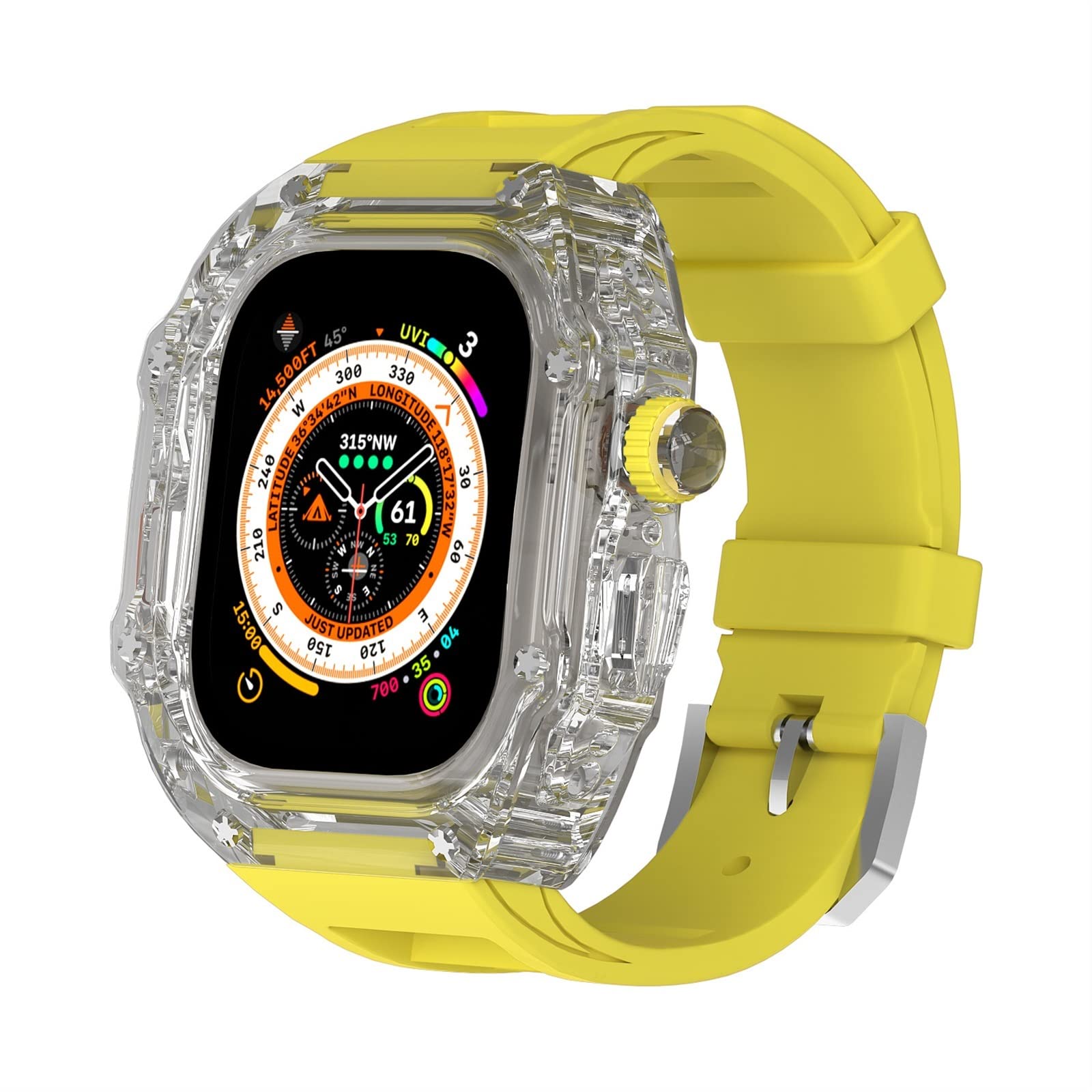 TONECY Armband für Apple Watch Ultra 49 mm, Schutzhülle Serie 8, 7, 6, 5, 4, SE, leicht, MOD-Kit, robuste Hülle