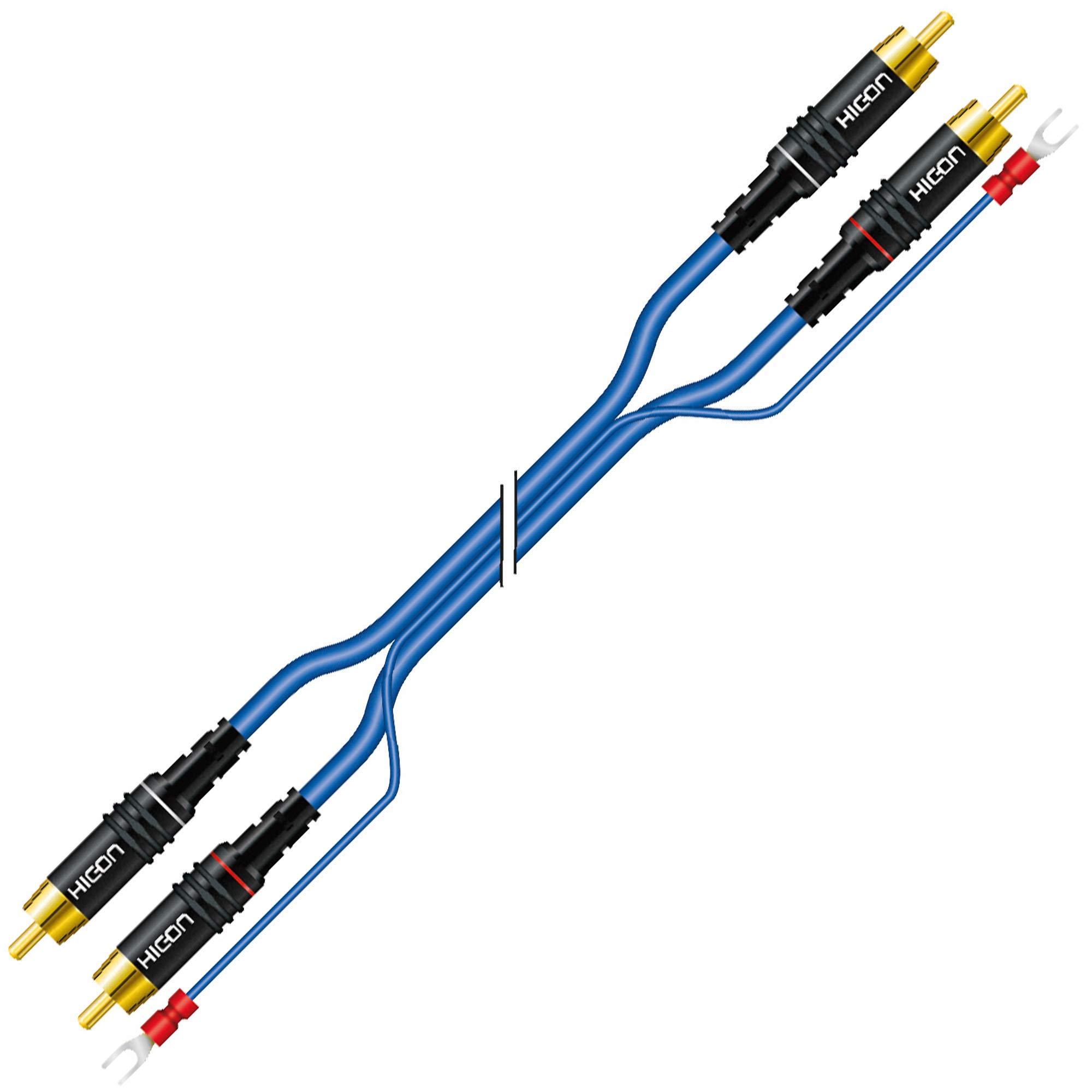 SOMMER CABLE Sinus Control 2,5m Cinch NF-/ Phonokabel mit Erdung - SS81-0250