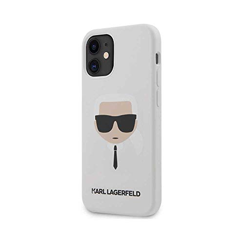 KARL LAGERFELD KLHCP12SSLKHWH Hülle für iPhone 12 Mini 5,4" weiß hardcase Silicone Karl`s Head