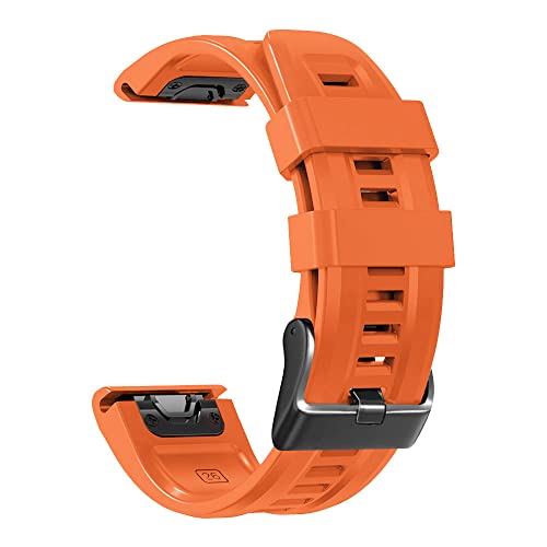 NEYENS 22 x 26 mm Smartwatch-Armbänder für Garmin Fenix 7 7X Silikonarmbänder Schnellverschluss Uhrenarmband Fenix 6X 5X 6 5 Plus/945 Armband Correa, 22 mm, Achat