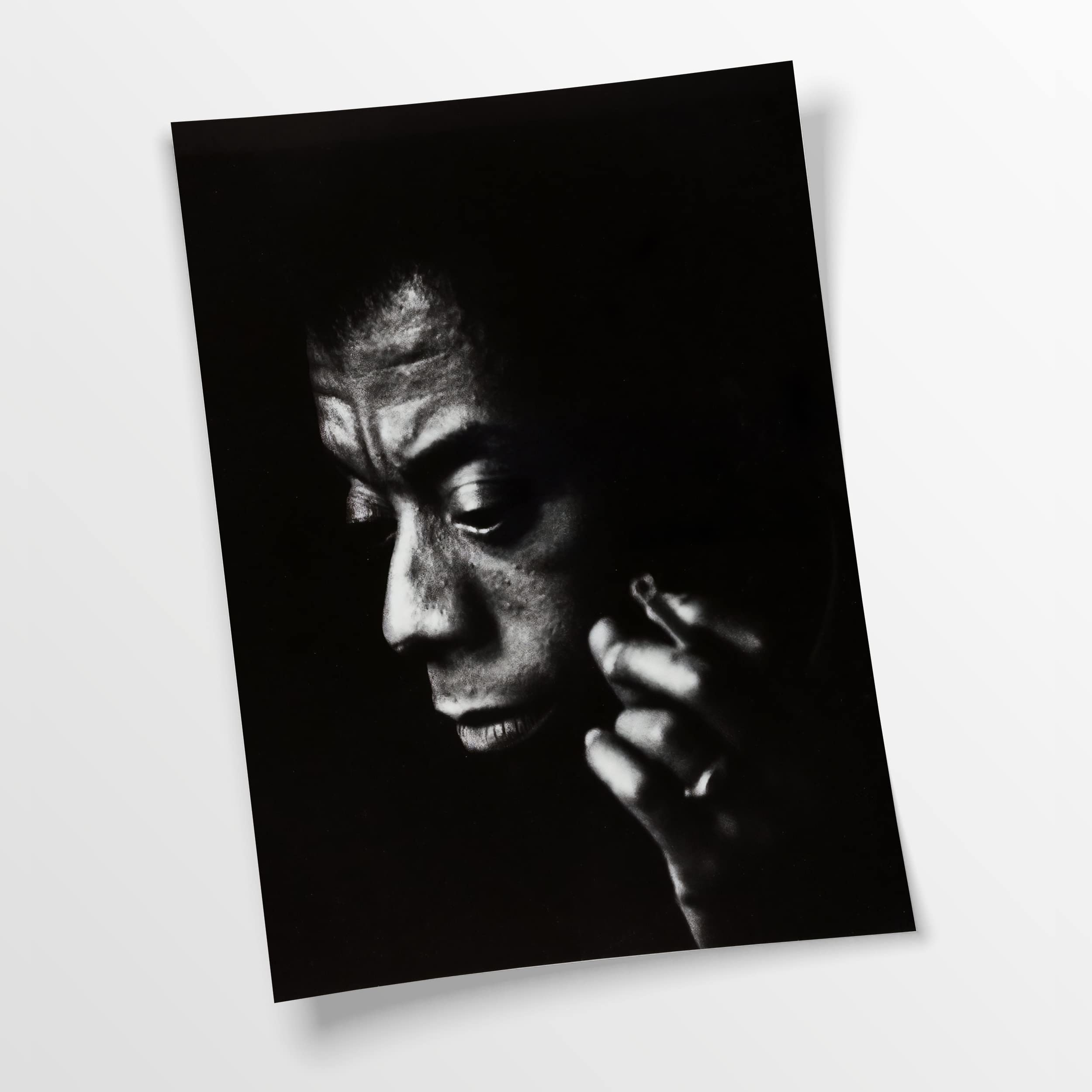 Artis Prints Poster James Baldwin | Portrait - Schwarzweiß, Fotografie - Autor, Dekoration - Inneneinrichtung, Klein bis XXL, Wohnzimmer