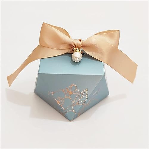 Box für Geschenke, Süßigkeiten-Box, Geschenkbox, diamantblau, Papier-Süßigkeitsschachtel, Hochzeitsgeschenke for Gäste, Schokoladen-Verpackungsbox, Geburtstagsfeier-Dekoration (Farbe: B, Größe: 20 Stü