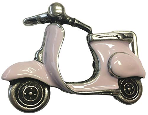 BELTINGER Gürtelschnalle Scooter 4,0 cm | Buckle Wechselschließe Gürtelschließe 40mm Massiv | Mit Emaille | Wechselgürtel bis 4cm | Rosa