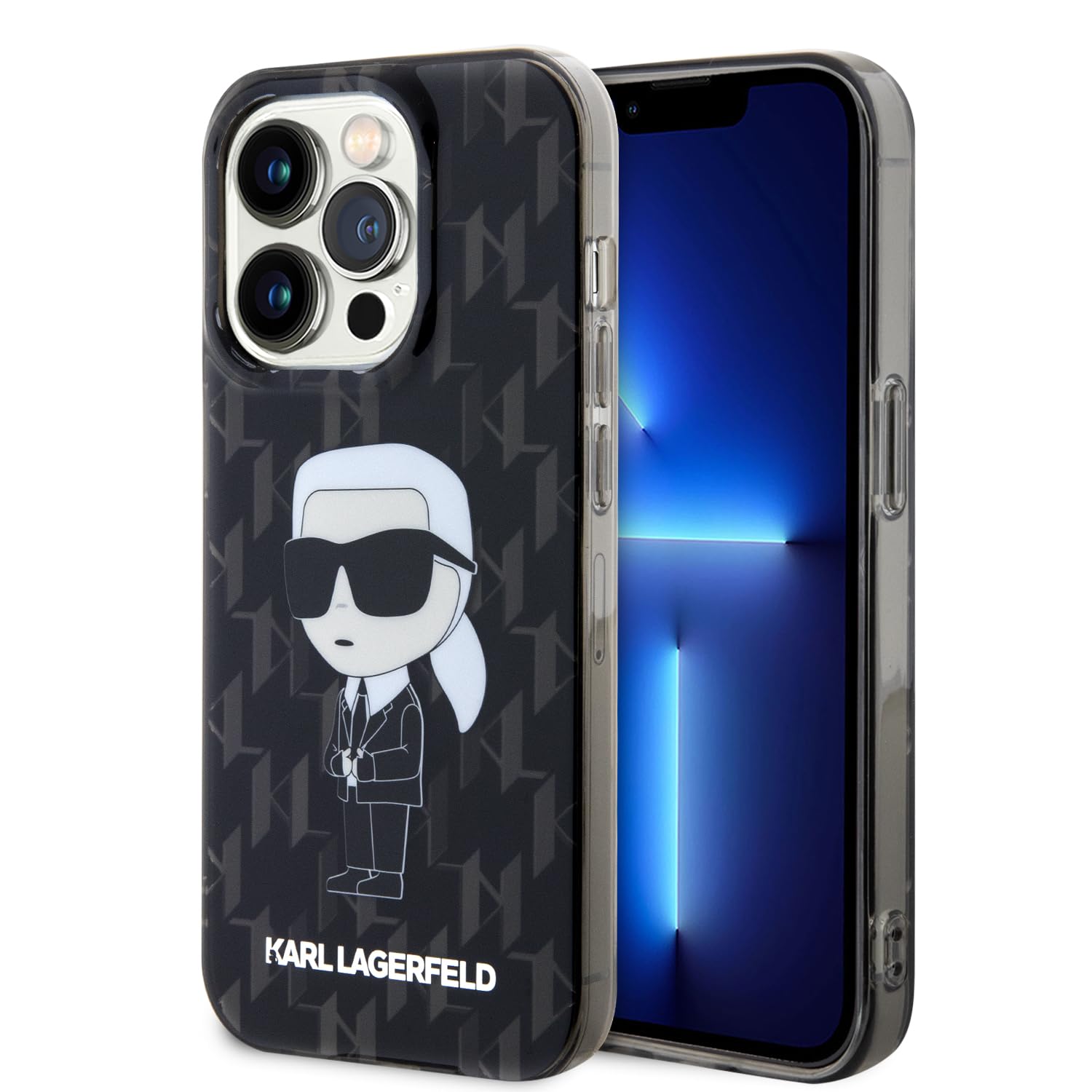 Karl Lagerfeld KLHCP15LHNKMKLK Hülle für iPhone 15 Pro 6.1" transparent hardcase Monogram Ikonik