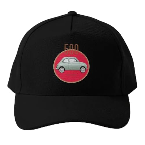 Baseballmütze FIAT 500 Vintage Design Baseballmütze Jungen Snapback Sportmütze Damen Fisch Sonnenmütze Einfarbig Herren Sommer Frühling