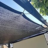 Outdoor-Sonnenschutztuch, langlebige Netzplane mit Ösen, 90% Schattentuch, Schattierung, Frostschutzmittel für Pflanzen, Gewächshaus, Terrasse, braun, 4 x 10 m (13,1 x 32,8 Fuß)