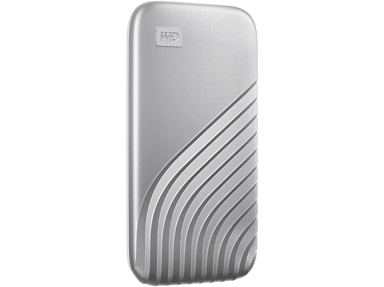 WD My Passport™ Festplatte, 2 TB SSD, 2,5 Zoll, extern, Silber