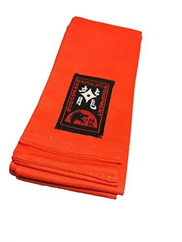 Budodrake Kung-Fu Schärpe Baumwolle orange