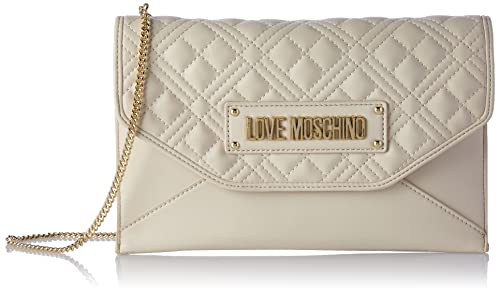 Love Moschino Damen BORSA A SPALLA Umhngetasche, Weiß