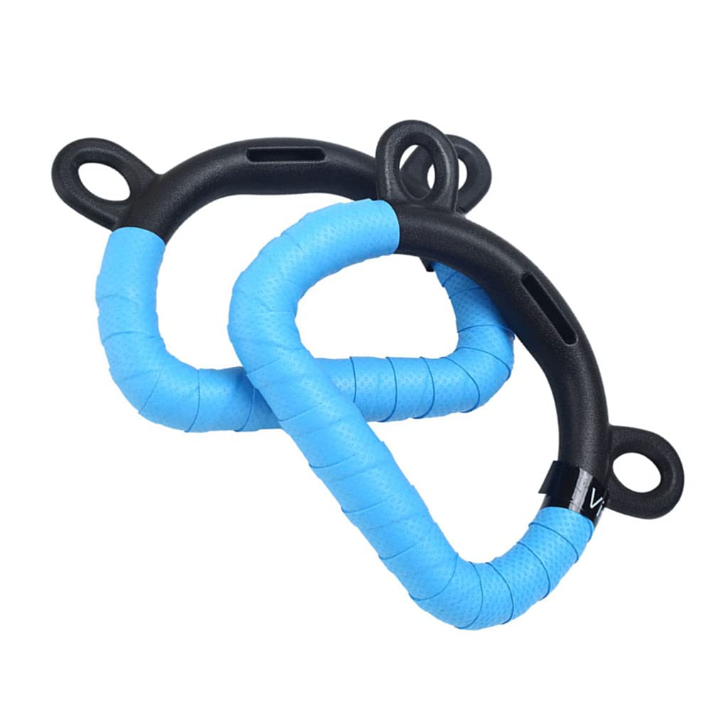 BFVAKBKYT Gymnastik Ringe,Suspension Trainer System, 2 Stück Gymnastikringe for Kinder, Klimmzug-Fitnessgeräte, Trainingsgerät for Ganzkörperkrafttraining mit dem eigenen Körpergewicht(Blue,250CM)