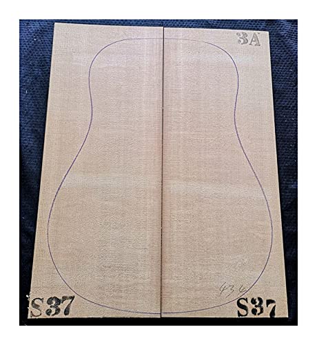 Gitarrenkorpus unfertig 1 Satz AAA Klaue Muster Sitka Fichte Massivholz Gitarre Panel Material Gitarre Wartung Material 540 * 220 * 4, 5 Mm (Color : S37)