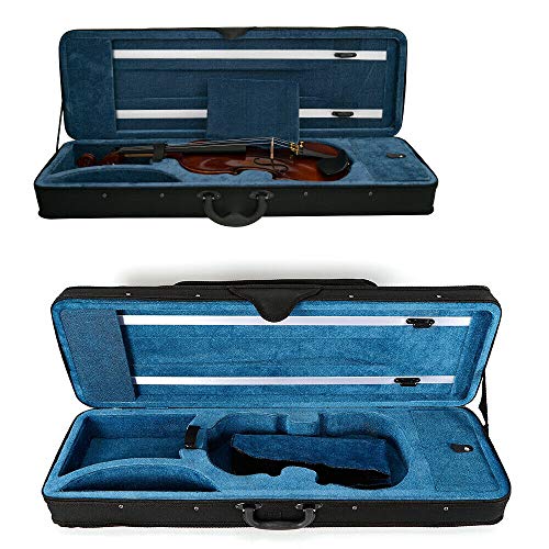 Geigenkoffer,Violine Etui Tasche,Für Violine 4/4 Geigenkoffer Geigenetui mit 2 Verstellbarer Gurt Geigenkasten,78x26x12,5cm