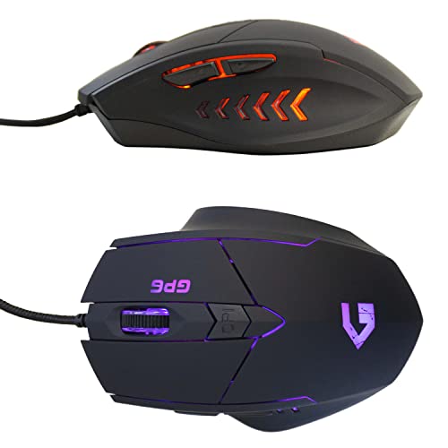 SIMPLETEK Optische Maus Von Gaming 3200 DPI Verdrahtet Sensor Instant A825 Hintergrundbeleuchtung RGB LED Rainbow 6 Schaltflächen Von Spiel mit Kabel PC USB