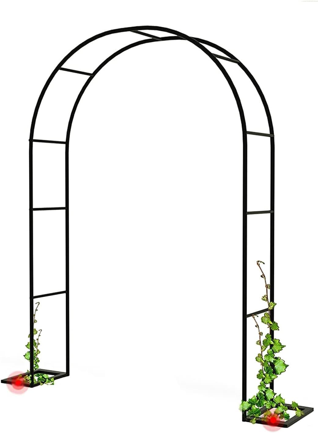 Gartenlauben, Gartenlaube aus Metall, Hochzeitsbogen, Laube für Rosen, Spalierbögen für Verschiedene Kletterpflanzen, Rosenreben, einfach zu bewegen und zu installieren, für Hochzeiten im Fr