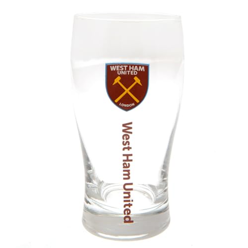 West Ham Offizielles Pint Glas – Mehrfarbig