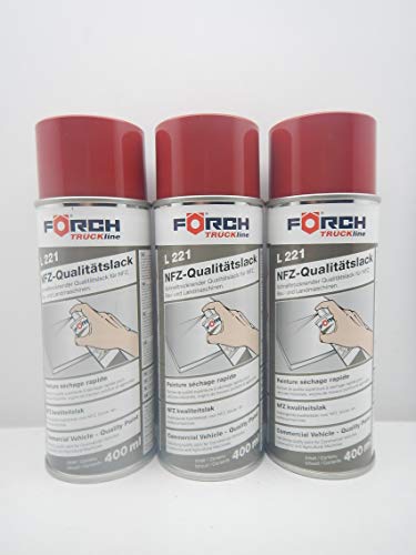 Förch LACKROT ROT CASE Traktor MÄHDRESCHER Lack LACKSPRAY Spray SPRAYDOSE 400ML (6)