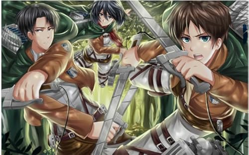 Hfmquisutron Puzzles 1000 Pieces Japanese Fantasy Anime Eren.Jaeger Wall Art Poster Wood Adult Toys Dekompressionsspiel Rt177Ha