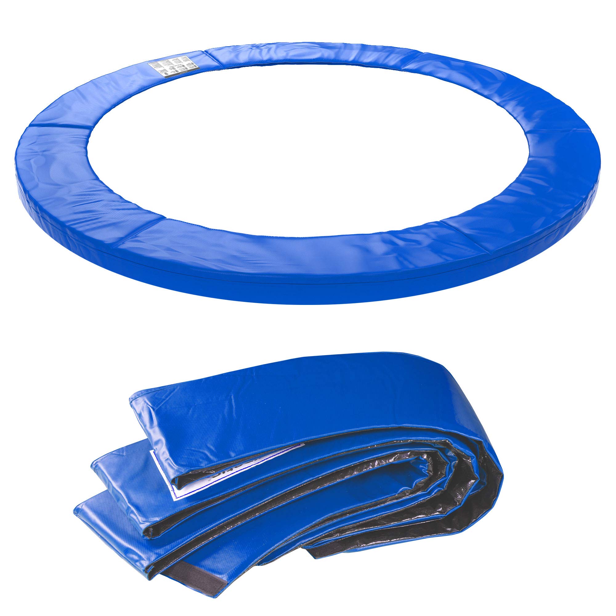 Kinetic Sports Trampolin Randabdeckung Ø 244 cm, Reißfest & UV-resistent, Ersatz Federabdeckung, Randschutz, Rahmenpolster, Schutzpolster für Gartentrampoline, 15 mm EPE-Schaumstoff, blau