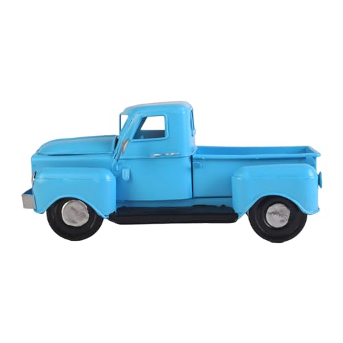 EBVincxmk Vintage Metall Truck Ornament Weihnachtsbaum Blume Pickup Auto Modell Regal Akzent Home Decor Bauernhaus LKW Modell