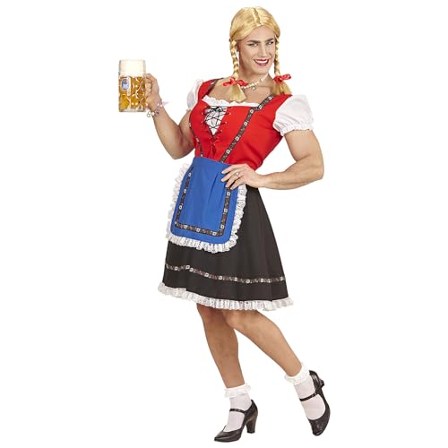 Widmann - Kostüm Bayerin für Männer, Trachtenkleid, Bierfest, Volksfest, Faschingskostüme, Karneval