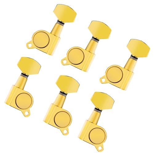 Strings Tuning Pegs Mechaniken Für Gitarre 3L3R Akustikgitarren-Stimmnagel, mechanischer Kopf-Tuner, geeignet für elektrische/akustische Gitarre