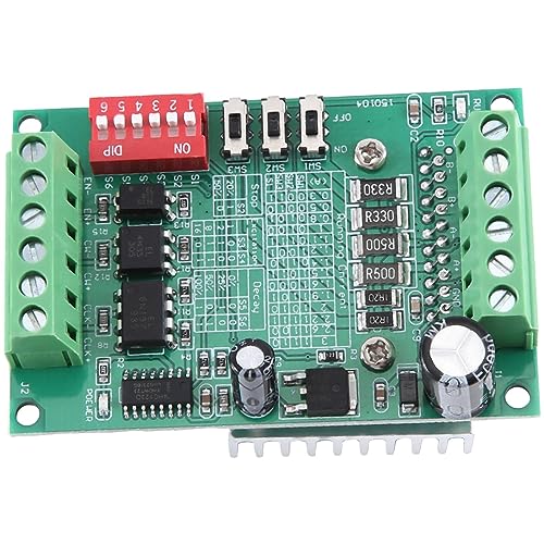 Ksrnsne TB6560 3A Schrittmotortreiber, 10-Gang-Strom-Multifunktions-Schrittmotor-Treiberplatine, einachsiger Controller, einfach zu bedienen