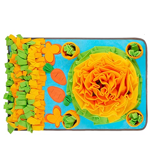 Dog Snuffle Mat Interactive Foraging Puzzle Toy Slow Feeder Large Sniffing Pad Improving Intelligence For Puppy Dog Sniffing Pad Large Puzzle Mat Slow Feeder For Treats For Snuffle Mat Toy Small