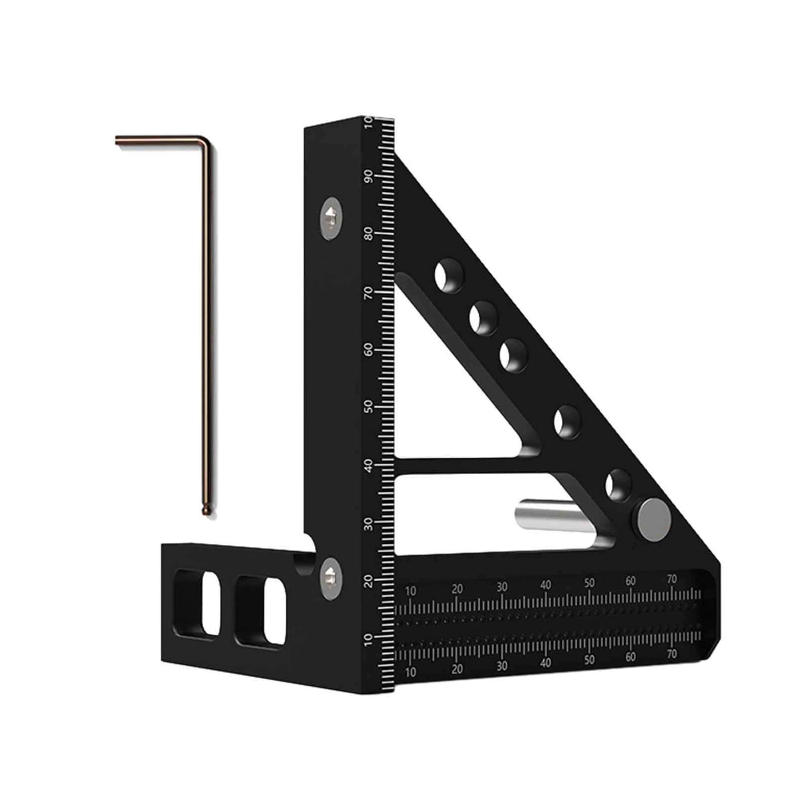 Lochlineal aus Aluminiumlegierung, multifunktionales Lochstanzwerkzeug für Tischlerei