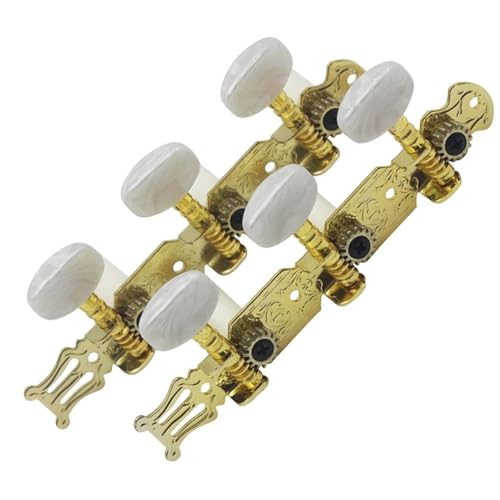 Strings Tuning Pegs Mechaniken Für Gitarre Gitarren-Tuning-Nagelmaschine, Stimmgerät, goldener Metallkopf für akustische Folk-Gitarre