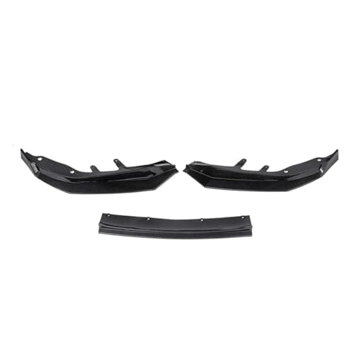 Splitter 3 STÜCKE Für 4er G22 G23 2020+ Body Kit Frontstoßstange Splitter Lippe Diffusor Spoiler Stoßstange Deflektor Glanz Schwarz Frontlippe(Carbon Look)