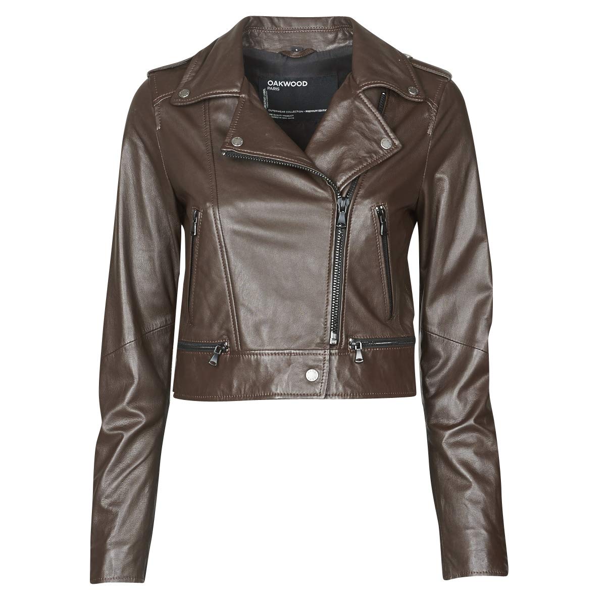 Oakwood Damen Yoko Jacke, Dunkelbraun, 46