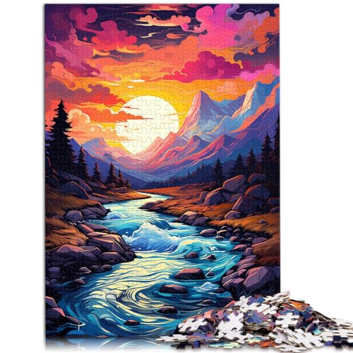 Spielgeschenk Puzzle Fantasielandschaft für Erwachsene, 1000-teiliges Puzzle aus Holz, Spaß für Aktivitäten zu Hause, Geburtstagsgeschenk, Reisegeschenke, 1000 Teile (50 x 75 cm)