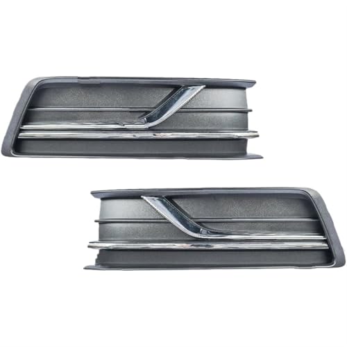 Frontgrills Für VW Für Passat 2016 2017 2018 2019 Nebelscheinwerfergitter Ohne Nebelscheinwerferloch Auto-Nebelscheinwerferrahmen Mit Galvanisierter Verkleidung Front Bumper Grille(A Pair)