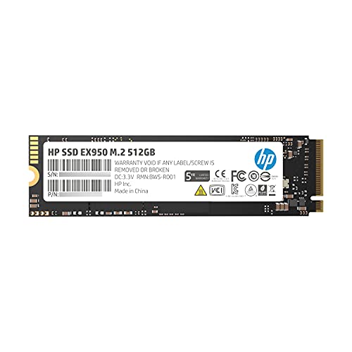 HP EX950 M.2 512GB PCIe 3.1 x4 NVMe 3D TLC NAND interne Solid State Drive (SSD) 5MS22AA#ABC