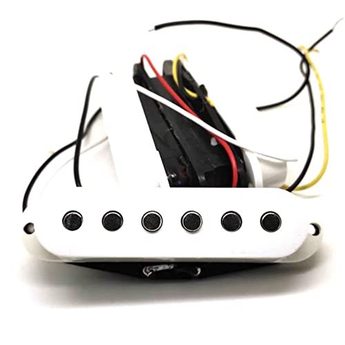 ZENGXUE 1Set 3pcs Spitze Gitarre Pickup Single Coil Pickups für NS Stil SSS. E-Gitarrenersatzweiß weiß Humbucker Tonabnehmer Set