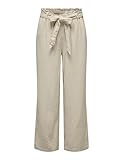 JdY Damen Jdysay Mw Linen Belt Pant WVN Noos Hose, Beige, 46 EU