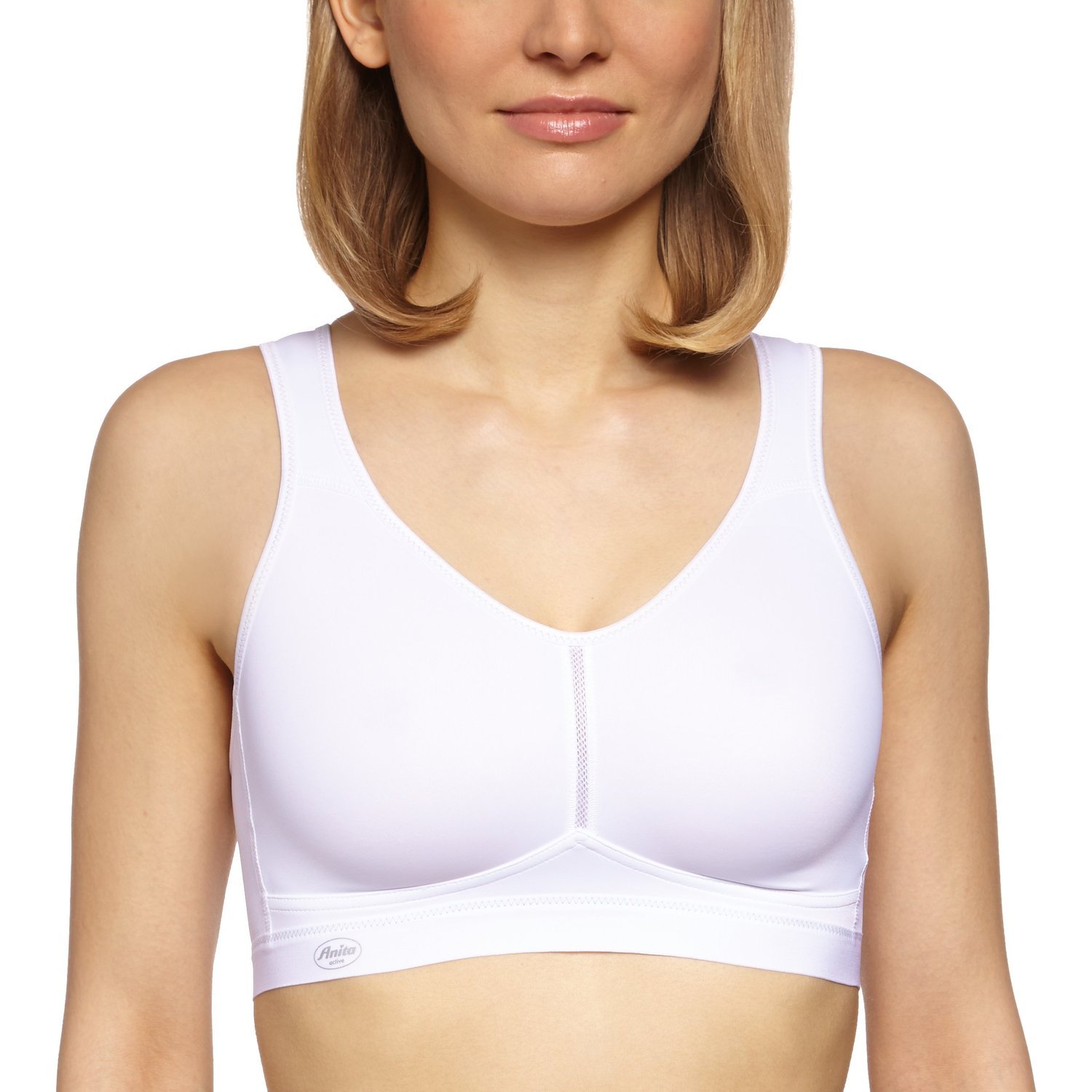 Anita Active Damen BH (Ohne Bügel) 5521 Sport-BH, Gr. 95D, Weiß (weiß 006)