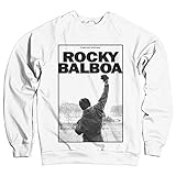 Rocky Offizielles Lizenzprodukt Balboa - It Ain't Over Sweatshirt (Weiß) Large