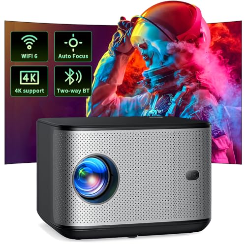 【Autofokus】 WiFi Bluetooth Beamer, Full HD Native 1080P, YOTON Y8 Heimprojektor, 50% Zoom, Unterstützung Android TV, Kompatibel mit iOS/Android/HDMI/TV Stick