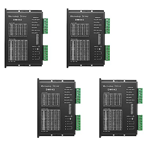 BRIUERG 4X Schritt Motor Antrieb, DM542 Schritt Motor Antrieb Dsp Digital Antrieb Board für Nema 17, Nema 23 Usw.