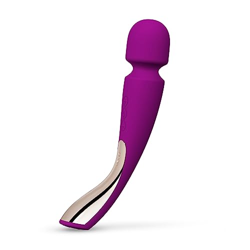 LELO SMART WAND 2 Medium Wand-Massagegerät Deep Rose, Massage-Wand zum Muskelentspannen und Vergnügen, wasserdicht und kabellos