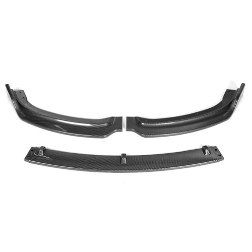 Splitter 3 STÜCKE Für 3er F30 F35 2016-2019 Auto Frontstoßstange Splitter Lippe Diffusor Spoiler Schutzabdeckung Schutz Deflektorlippen Frontlippe(Kohlefaser-Optik)