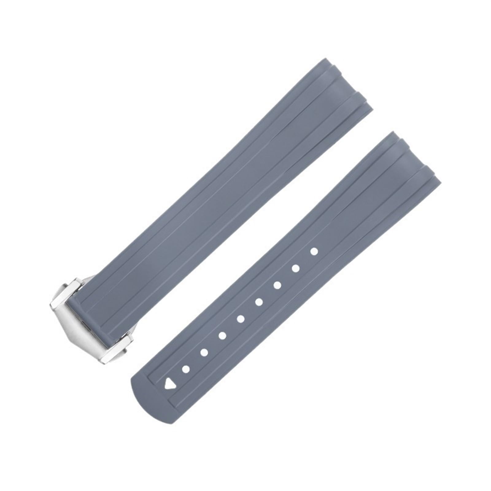 IOTUP Ersatzarmband für Omega-Armband, 20 mm, FKM, Fluorous Gummi, gebogenes Ende, für Seamaster 300 Tauchen, Edelstahl, Faltschnalle, Ersatzarmbänder, 20 mm, Achat