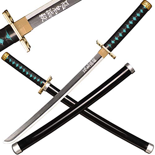 Sword Valley Japanisches Holz-Anime-Samurai-Schwert-Cosplay, Demon Slayer-Schwert 78 cm-Holzschwert (Tokitou Muichirou)