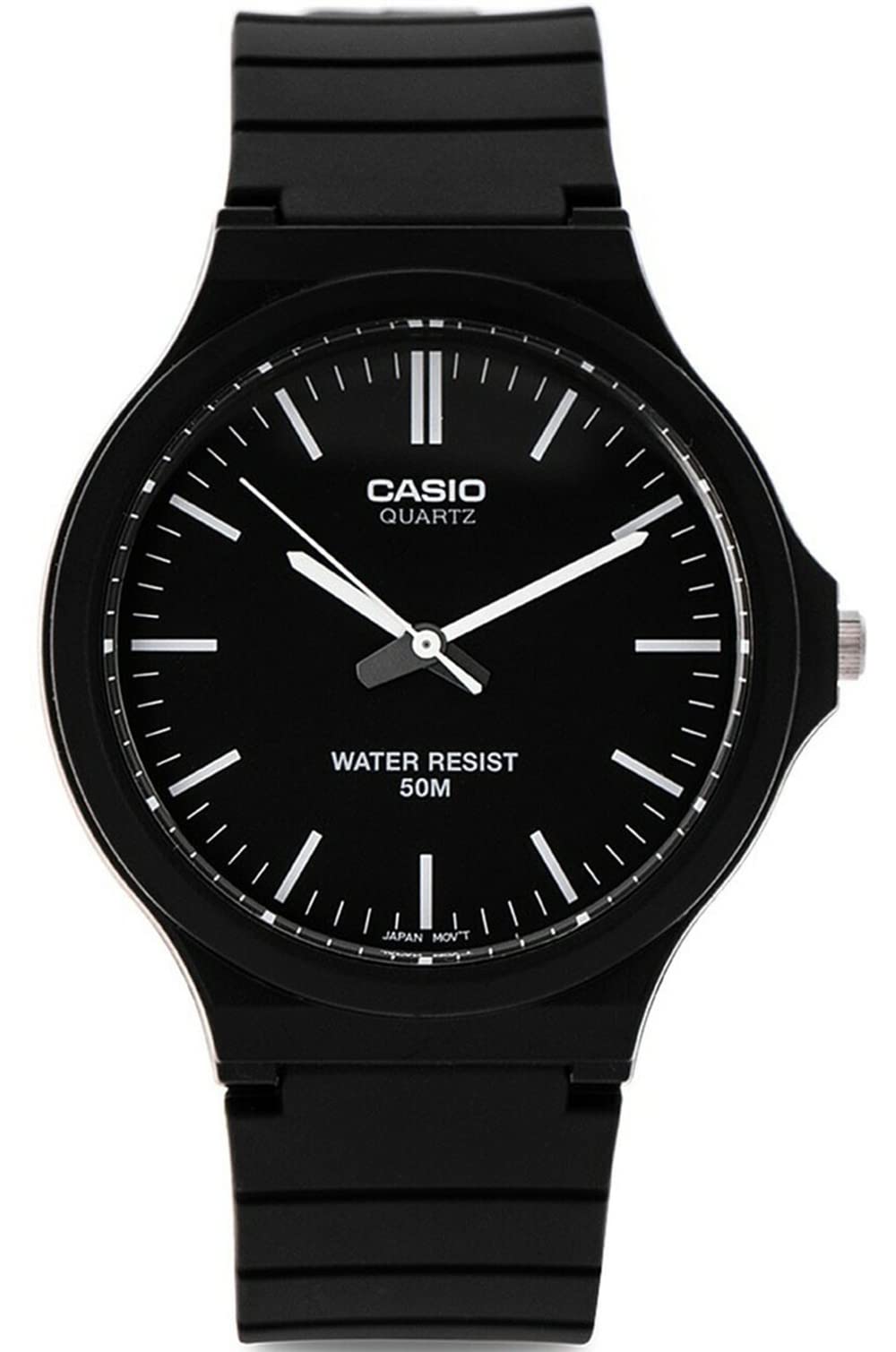 Casio Unisex MW-240-1EVCF klassische Analog-Anzeige Quarzuhr schwarz, Schwarz/Weiß, MW-240-1EVCF