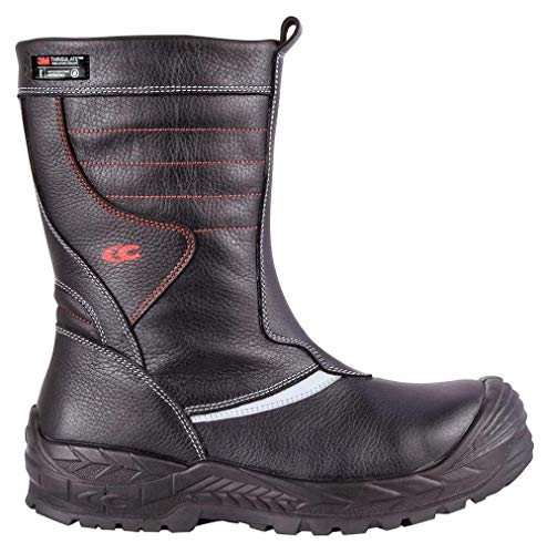 Cofra 13560-000.W42 HERRAN S3 WR CI HRO SRC Sicherheitsstiefel, Schwarz/Grau, Größe 42